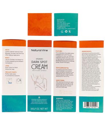 Natural Vine Dark Spot Corrector: Dark Spot Remover for Body in 4-8 Weeks - Instant Concealing & Age Brown Sun Faded Spot Remover Melasma Freckles Correcting with Niacinamide for Women & Men 30g 1 Ounce (Pack of 1) - Buy Online on GoSupps.com