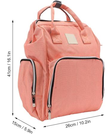 Shanrya Waterproof Multifunction Mummy Backpack - Large Capacity Outdoor Wrapping Bag with 2 Hanging Straps - Pink & Orange - Buy Online on GoSupps.com