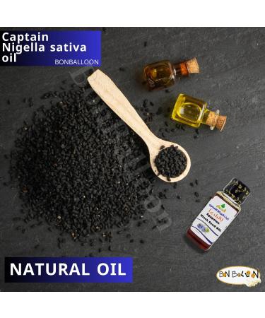 Buy Bonballoon Black Oil Pure Cold Pressed Cumin - Natural Nigella Extract for Body & Hair (2.11 oz) - Vegan & Herbal - International Shipping - Buy Online on GoSupps.com