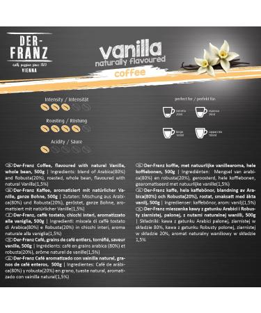 Buy Der-Franz Vanilla Flavored Coffee - 3 x 500g Arabica & Robusta Beans - International Shipping - Buy Online on GoSupps.com