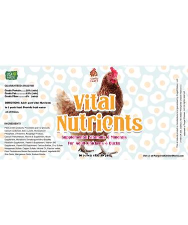 Pampered Chicken Mama 5lb Vital Nutrients & Egg Booster for Poultry - Chicken Vitamins & Molting Supplement - Buy Online on GoSupps.com