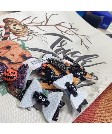 Shop Pfativant Halloween Bowknot Hair Clips | Glittering Hair Accessories for Girls | Perfect for Parties & Costumes - Buy Online on GoSupps.com