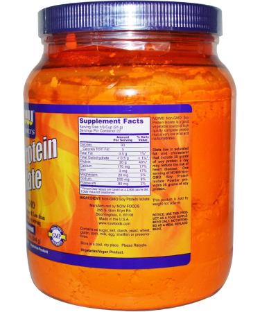 Soy Protein Isolate NON-GMO 1 Lb by Now Foods - Buy Online on GoSupps.com