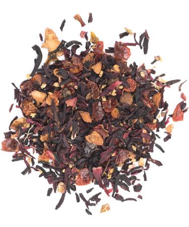 Pinky Up Organic Hibiscus Tea Loose Leaf Rosehip Blend | Caffeine-Free, Calorie & Gluten-Free | 3.2oz Tin - 25 Servings - Buy Online on GoSupps.com