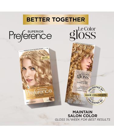 Lâ€™Oreal Superior Preference Fade-Defying Color + Shine System - Warmer Light Golden Blonde 9G - 1 Application - Buy Online on GoSupps.com