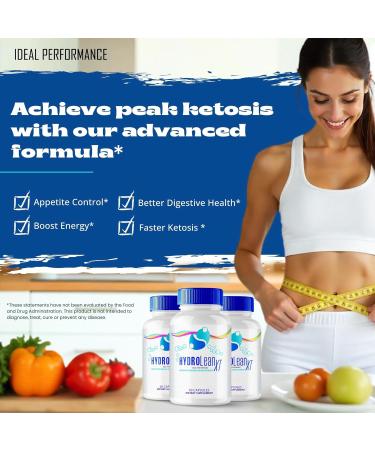 IDEAL PERFORMANCE HydroleanXT Capsules HydroleanXT Supplement Keto Pills Officials HydroleanXT Capsules Reviews (3 Pack) - Buy Online on GoSupps.com