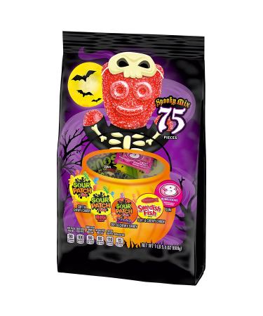 SOUR PATCH KIDS & SWEDISH FISH Halloween Candy Variety Pack - 75 Trick or Treat Bags - Buy Online on GoSupps.com