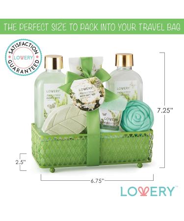 Home Spa Gift Basket - Magnolia & Tuberose Scent 7-Piece Bath & Body Set for Women & Men | Shower Gel Bubble Bath Bath Bomb & More - Perfect Gift - Buy Online on GoSupps.com