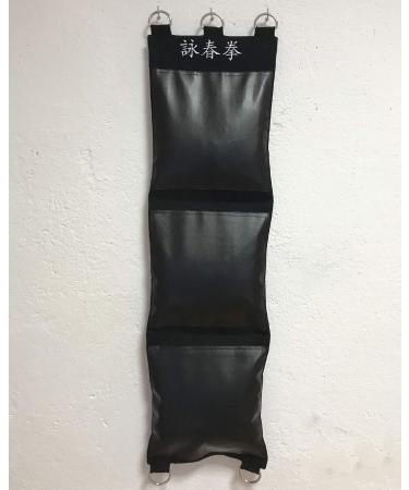 Wall Punching Bag Wing Chun Striking Target Three Sections Canvas and PU Leather (unfilled)