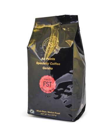 8oz 227g Panama FST Organic Geisha Coffee Whole Beans