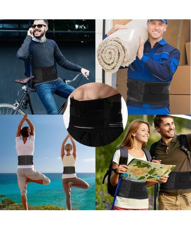 Back Support Adjustable Lumbar Brace With Anti-Skid Design Lightweight Non-Slip Lumbar Support For Sciatica Pain Relief Scoliosis Sciatica Herniated Disc Heavy Lifting (XL) - Buy Online on GoSupps.com