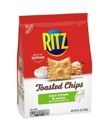 RITZ Toasted Chips Sour Cream and Onion Crackers - 8.1 oz (Pack of 6) - Buy Online on GoSupps.com