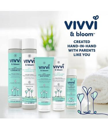 VIVVI & BLOOM Gentle 2-in-1 Baby Wash & Shampoo - Fragrance-Free, Sulfate-Free, Paraben-Free, Dye-Free - 10 fl. Oz - Buy Online on GoSupps.com