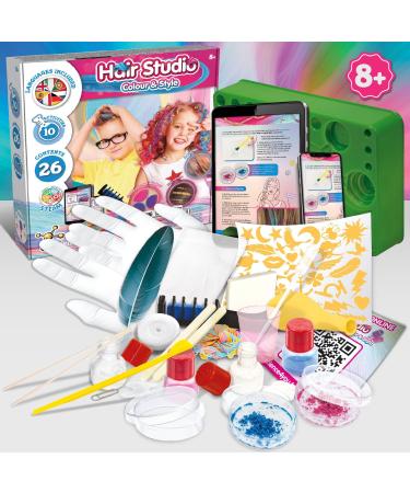 Science4you Hair Studio - Hair Chalks for Girls and Boys Hair Accessories Gift Set with Temporary Hair Dye for Kids Hair Tattos and much more Games Toys And Gifts for Girls and Boys 8+ Year olds - Buy Online on GoSupps.com