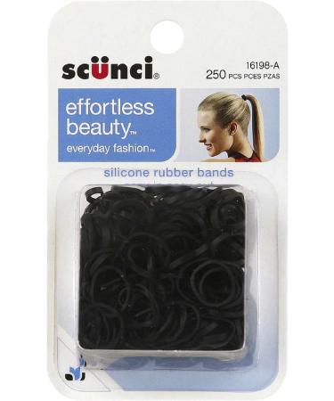 Scunci Black Hair Rubber Bands 250 Count - 1619803a048 - Buy Online on GoSupps.com