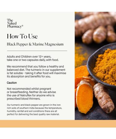 Naked Pharmacy Natruflex Turmeric Capsules - 60 Capsules | Natural Joint Support - Buy Online on GoSupps.com