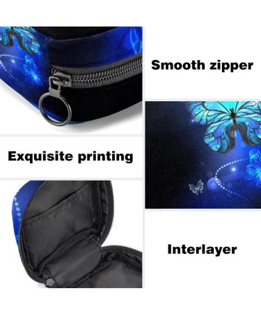 Blue Bright Butterfly Storage Bags for Women | Morph Patterns for Menstrual Pads & Portable Cups - Stylish & Functional - Buy Online on GoSupps.com