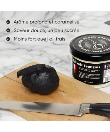 French Black Garlic - T te d'Ail Noir Fran ais de Piolenc - Ingr dient Culinaire de Prestige - Antioxydant Naturel Riche en Vitamines et Oligo- l ments - 80 Grammes - Buy Online on GoSupps.com