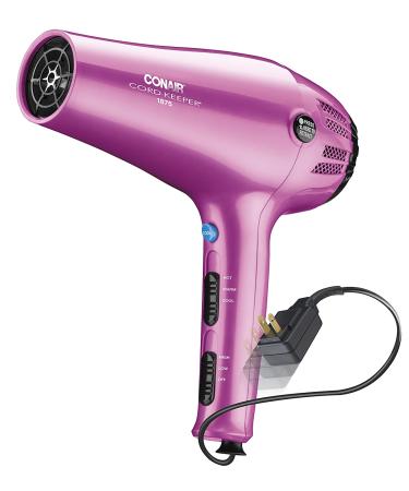 Conair 1875 Watt Cord-Keeper Hair Dryer Pink | Powerful and Portable Hair Styling Tool - Buy Online on GoSupps.com