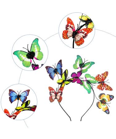 Frcolor Butterfly Hair Ripe | Glitter Butterfly Headband for Women | Decorative Bride & Party Hair Band | Perfect for Costumes & Tea Parties - International Shipping Available - Buy Online on GoSupps.com