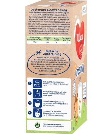 Milupa Milumil Children's Milk 2+ | Toddler Growth Formula 5x550g Powder - Supports Natural Development - Buy Online on GoSupps.com