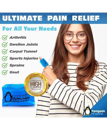 Reusable Finger and Toe Gel Ice Pack for Injuries, Arthritis, Tendonitis - Compression Sleeve for Cryotherapy Relief - Latex Free, One Size 2.0 - Buy Online on GoSupps.com