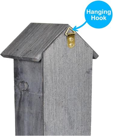 ASAB Insect Hotel Bug House Chalet Backyard Garden Outdoor Natural Wood Eco-Friendly Bug Insect House Hanging Nesting Habitat Room for Solitary Bees Butterflies Ladybugs (2 Storey Insect Hotel) - Buy Online on GoSupps.com