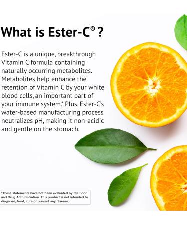 American Health Ester-C 500 mg with Citrus Bioflavonoids - 120 Vegetarian Capsules - 24-Hour Immune Support - Non-GMO Vegan Gluten Free - 60 Servings - Buy Online on GoSupps.com