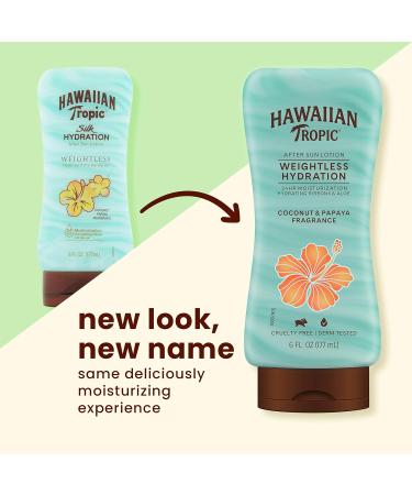 Hawaiian Tropic Weightless Hydration Clear Spray Sunscreen SPF 15 Twin Pack 6oz each & Silk Hydration After Sun Lotion Twin Pack 6 Fl Oz each - Buy Online on GoSupps.com