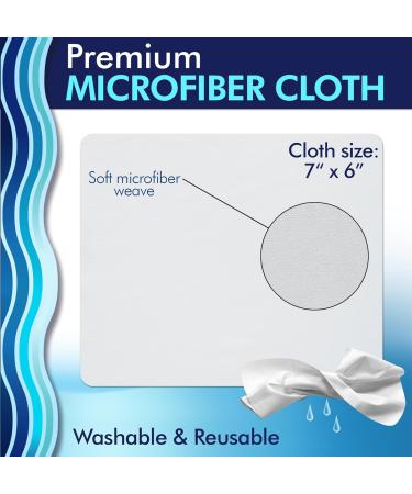 Clear View Lens Cleaner Kit - Travel Size Refillable Lens Cleaner & Microfiber Cloth for All Lenses - Compact & Portable - Best Lens Cleaning Solution - Buy Online on GoSupps.com