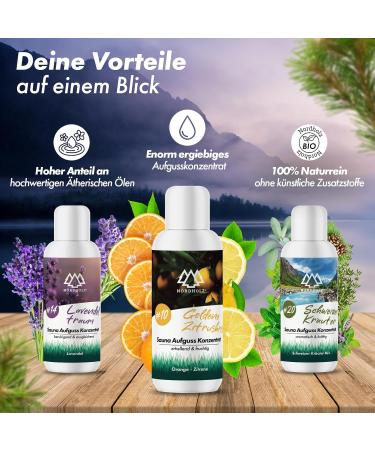 Nordholz Sauna Infusion - 48 Varieties of 100ml | Alpengold #7 Natural Fragrance | Perfect Sauna Accessories for Relaxation - Buy Online on GoSupps.com