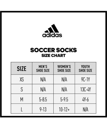 adidas Unisex Rivalry Soccer OTC Socks - 2 Pairs, Team Medium Black/White - Buy Online on GoSupps.com