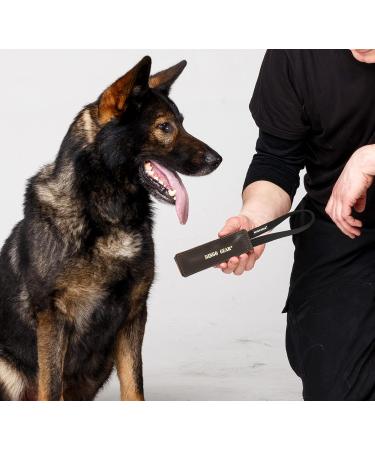 Handcrafted Leather Dingo Gear Bite Sausage Dog Toy - 28 cm | Ideal for IGP IPO & Obedience Training - Buy Online on GoSupps.com