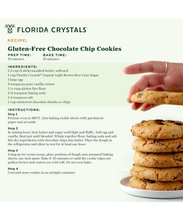 Florida Crystals Organic Light Brown Raw Cane Sugar - 3 LB E-commerce Pack - Buy Online on GoSupps.com