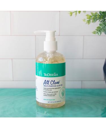 Buy TriDerma All Clear Aloe Vera Gel 8.3oz - Multipurpose Face & Body Moisturizer | Worldwide Shipping - Buy Online on GoSupps.com