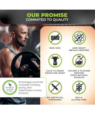 Nutrology Grass-Fed Whey Protein Powder Cold-Processed Grass Fed Whey & Amino Acid Powder for Enhanced Lean Muscle Recovery & Performance 28 Servings Shake Blend or Bake Creamy Chocolate Flavor Creamy Chocolate 2 Poun  - Buy Online on GoSupps.com