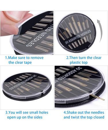 30 Count Assorted Hand Sewing Needles - 4 Packs | Quality Needles for Sewing Projects - Buy Online on GoSupps.com