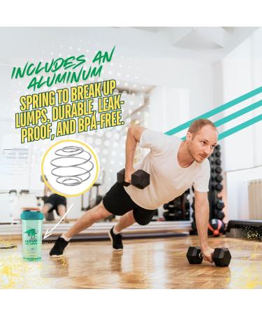 Shop Sante Shaker Bottle Perfect for Protein Shakes and Pre Workout 28-Ounce No Odor Stain Free BPA Free - Scoop du jour - Buy Online on GoSupps.com