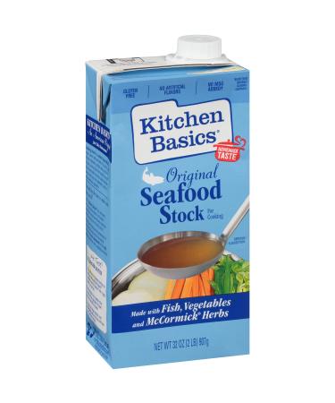 Kitchen Basics Original Seafood Stock, 32 fl oz (Pack of 12) 32 Ounce (Pack of 12)