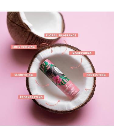 Orientana Coconut Sweet Lip Balm | Vegan Bio 98% | Moisturizing Lip Care with Shea Butter & Vitamin E | Natural Cosmetics for Dry Lips - 4.2g - Buy Online on GoSupps.com