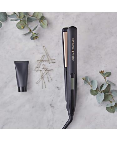 Remington Proluxe Ceramic Hair Straighteners - Midnight Black S9100B with Pro+ Low Temperature Setting and Luxury Storage Pouch - Buy Online on GoSupps.com