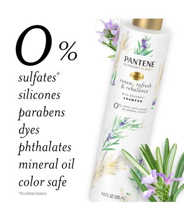 Buy Pantene Sulfate Free Shampoo - Rosemary Detangling Color Safe 9.6 oz | International Shipping - Buy Online on GoSupps.com
