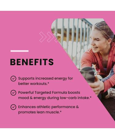 Women's Fat Burner & Weight Loss Supplement | Metabolism Booster & Appetite Suppressant for Belly Fat | Diet Pills with Keto goBHB Exogenous Ketones | 60 Capsules - Buy Online on GoSupps.com