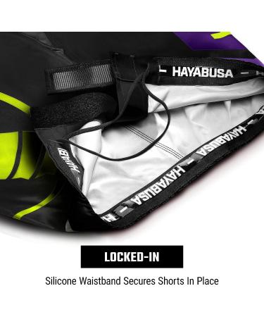 Hayabusa Men's Icon Fight Shorts - Medium Black/Yellow - Buy Online on GoSupps.com