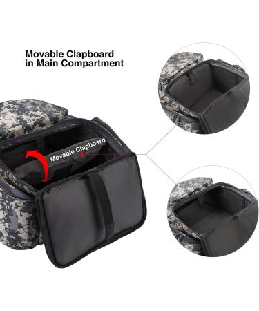 Piscifun Fishing Tackle Backpack - Large Waterproof Storage Bag with 4 Trays and Rain Cover | 4 Tackle Boxes Included (Khaki/Black/Camouflage) - Digital Camo - Buy Online on GoSupps.com