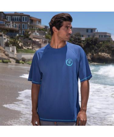 Seavenger Trekker Unisex Navy Rash Guard - Short Sleeve X-Large | Ideal for Swimming and Surfing - Buy Online on GoSupps.com
