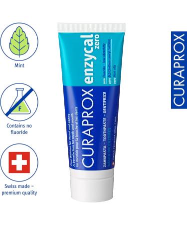 Buy Curaprox CS 5460 Ultra Soft Toothbrush & Enzycal Zero Fluoride Toothpaste 75ml - SLS & Menthol Free for Healthier Teeth - Buy Online on GoSupps.com