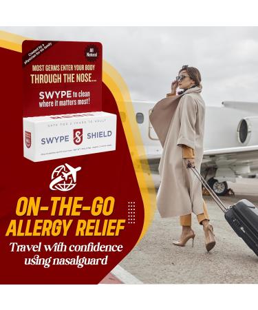 Swype Shield Nasal Gel - Drug-Free Allergen Blocker for Pollen Allergy Relief Ideal for Airplane Travel - Unscented 180+ Applications 0.27 oz (Pack of 1 - Buy Online on GoSupps.com