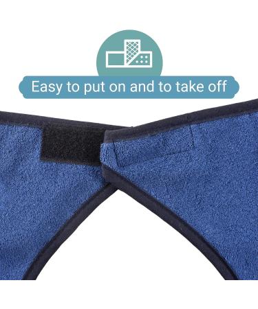 2 Pack Adult Bibs - Reusable Washable Cotton Terry Cloth Aprons for Elderly, Seniors, Disabled | Practical Clothing Protectors - Buy Online on GoSupps.com
