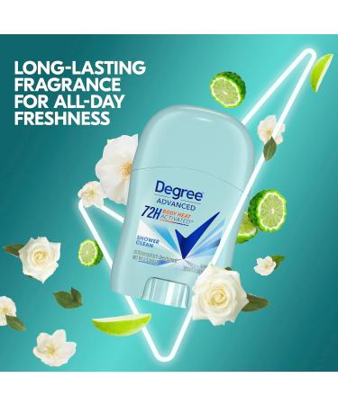 Degree Antiperspirant Deodorant Shower Clean Pack of 36 72-Hour Sweat & Odor Protection Antiperspirant for Women with Body Heat Activated Technology 0.5 oz Floral 0.5 Ounce (Pack of 36) - Buy Online on GoSupps.com